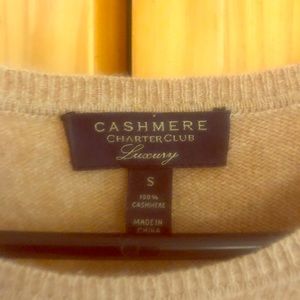 Cashmere tan light weight sweater